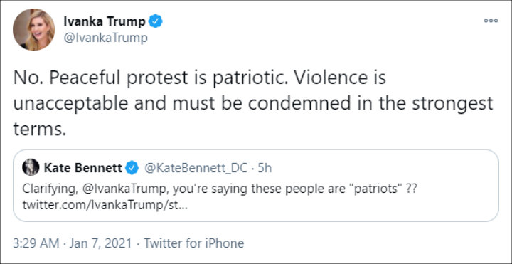 Ivanka Trump's Tweet