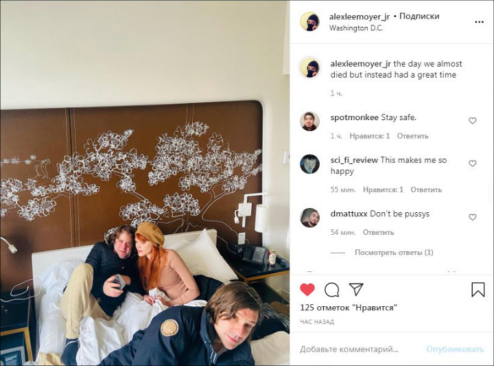 Alex Lee Moyer's Instagram Post