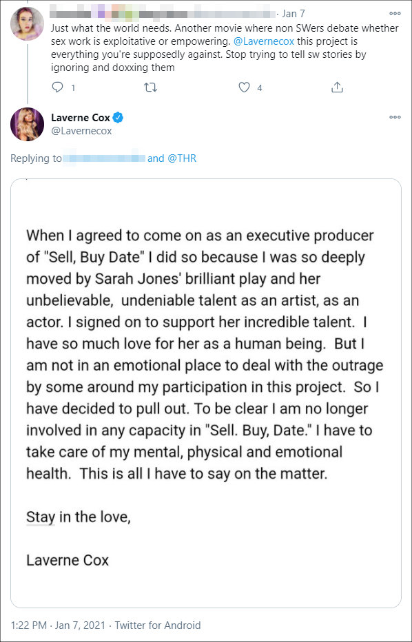 Laverne Cox's Tweet