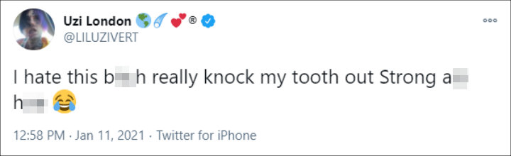 Lil Uzi Vert's Tweet