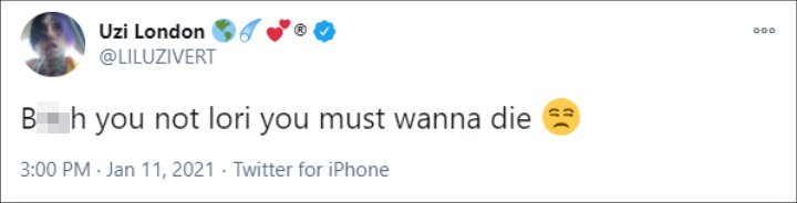 Lil Uzi Vert's Tweet