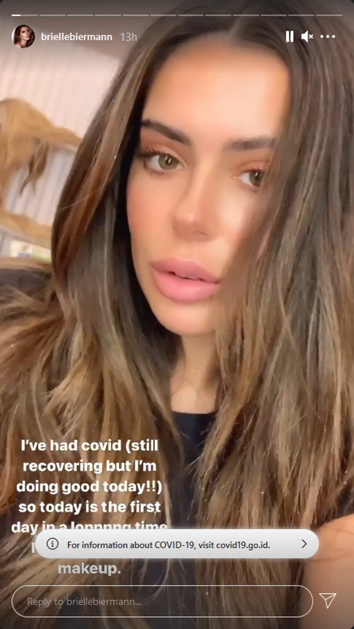 Brielle Biermann's Instagram Story