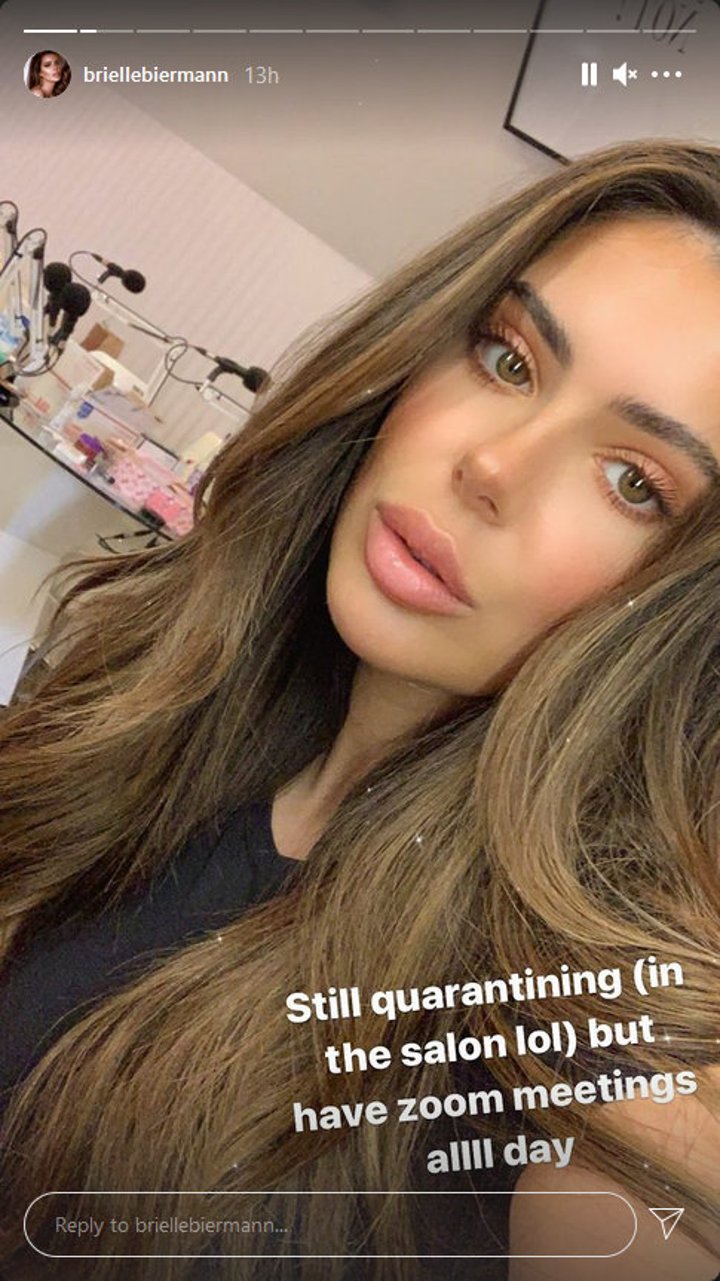 Brielle Biermann's Instagram Story