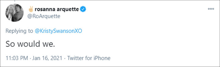 Rosanna Arquette's Tweet