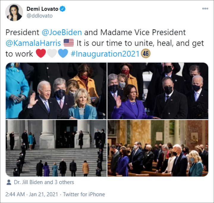 Demi Lovato's Tweet