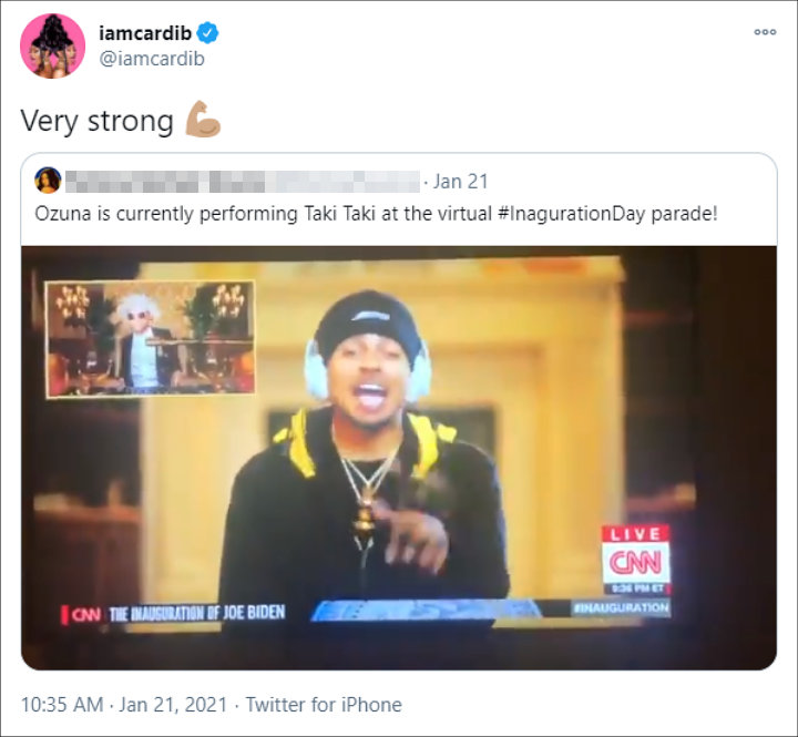 Cardi B's Tweet