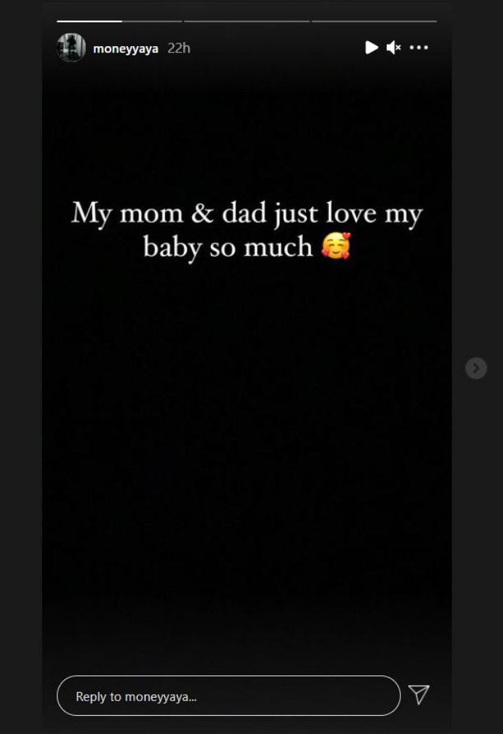 Yaya said her parents loved her baby