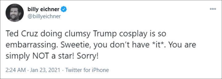 Billy Eichner's Tweet