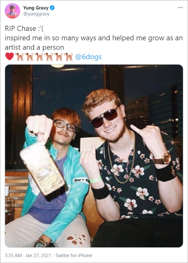 Yung Gravy's Tweet