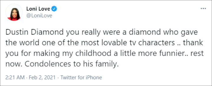 Loni Love's Tweet