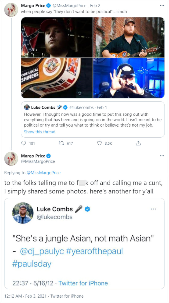 Margo Price's Twitter Post