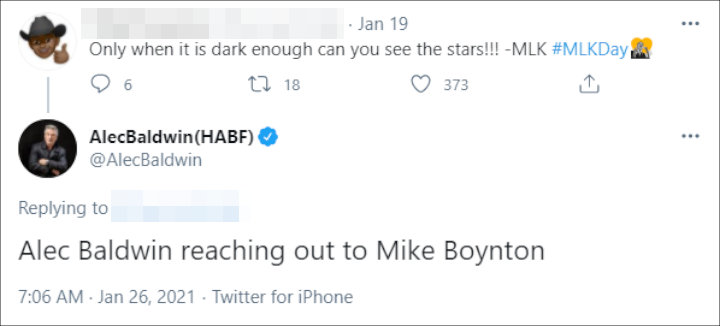 Alec Baldwin's Tweet