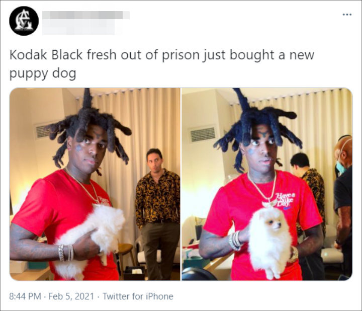 Kodak Black Shows Slimmed Down Figure In First Post Prison Photo