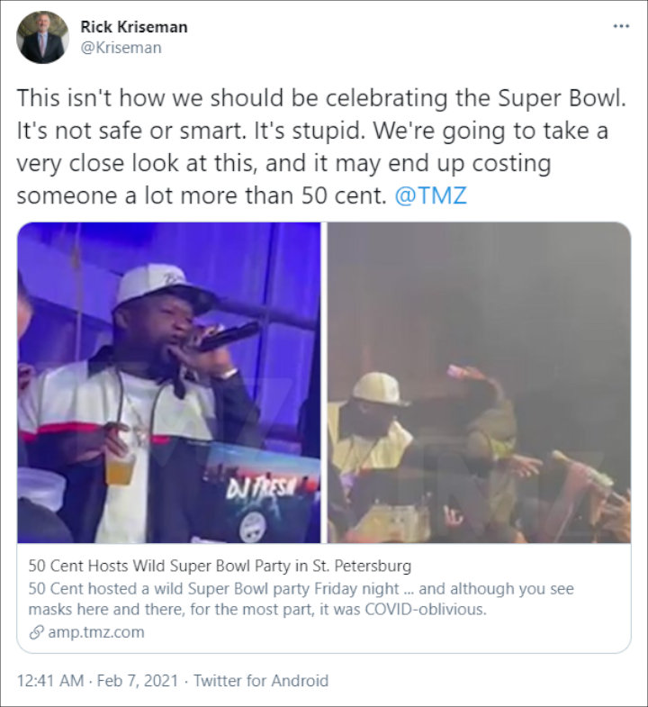 Rick Kriseman's Tweet