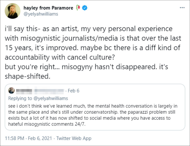 Hayley Williams' Twitter Post 02