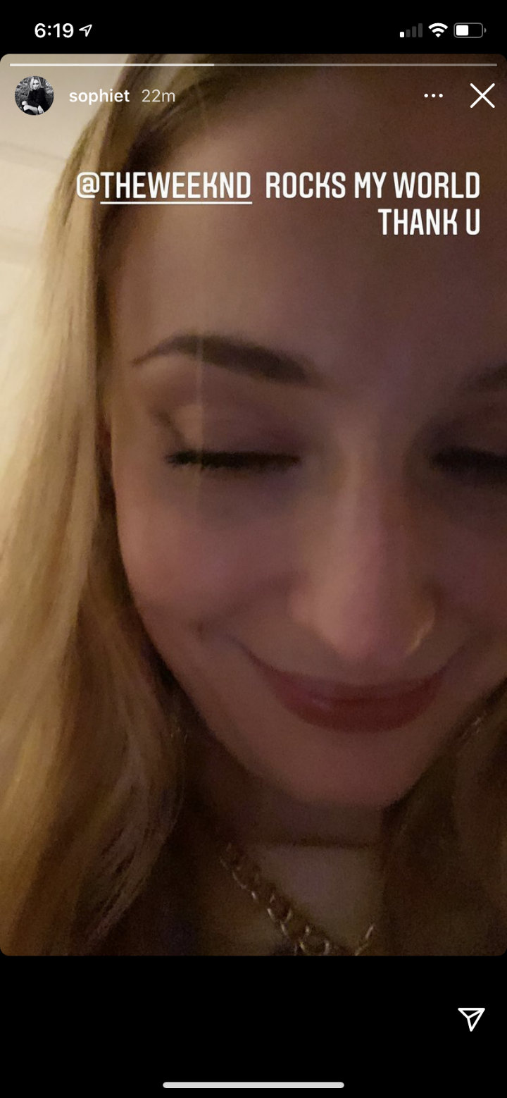 Sophie Turner's IG Story
