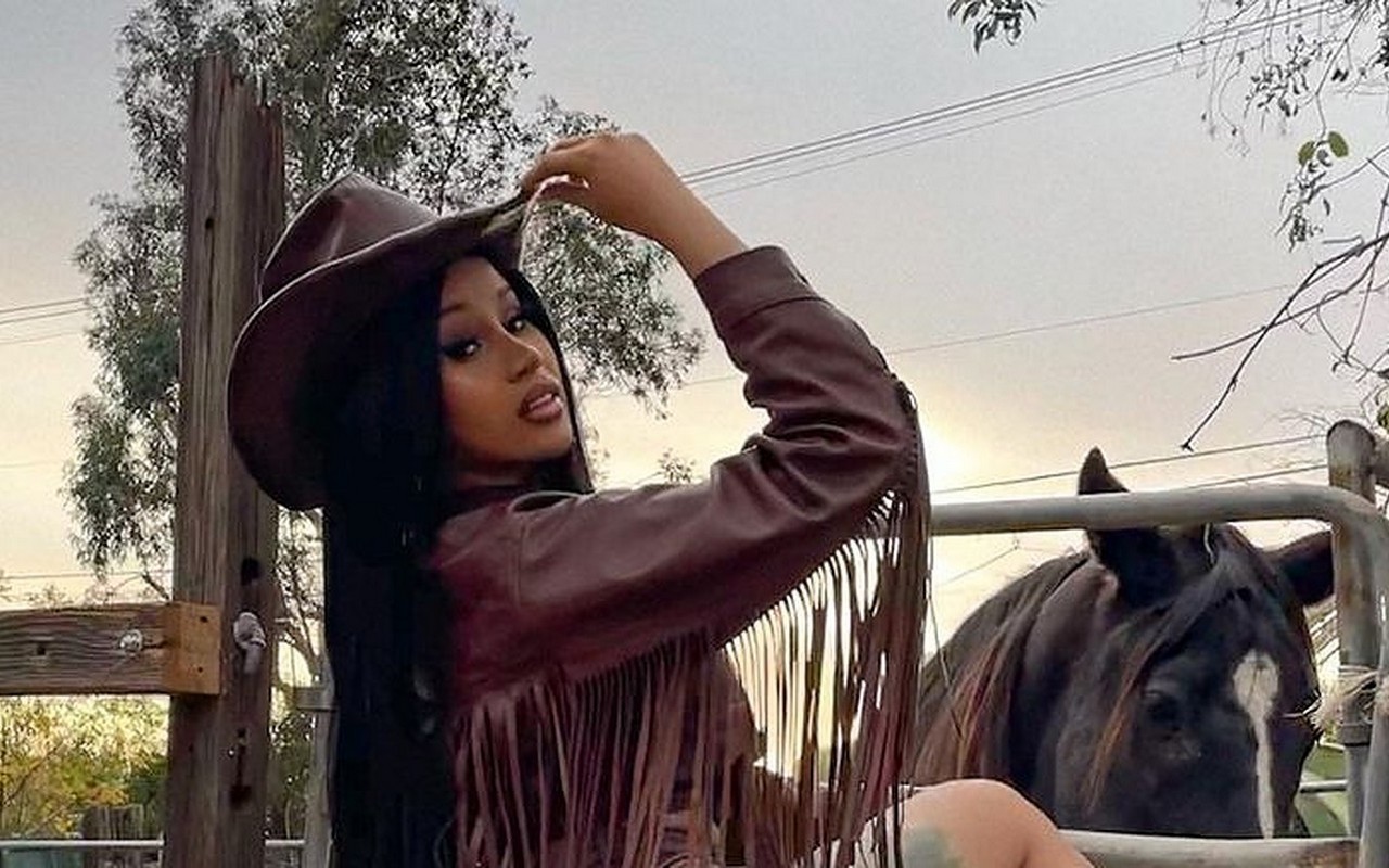 Cardi B Channels Her Inner Cowgirl as She Tries Out Life on Farm 