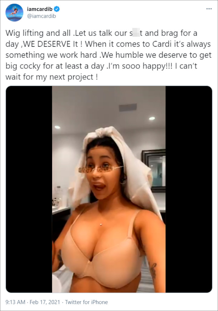 Cardi B's Twitter Post 02
