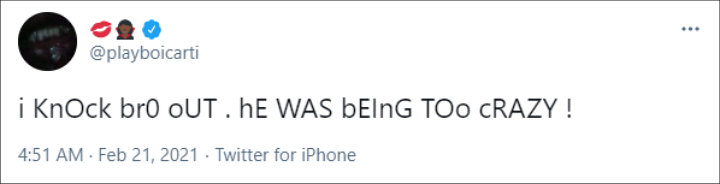 Playboi Carti's Twitter