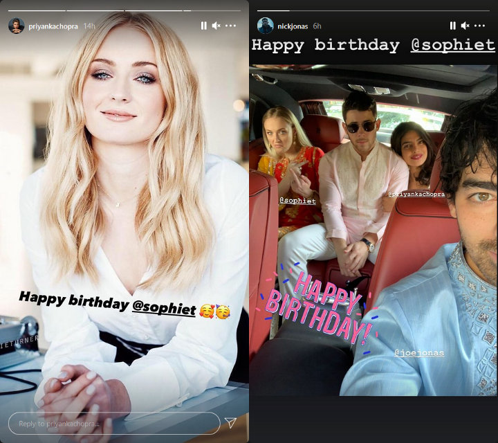 Priyanka Chopra and Nick Jonas IG Stories