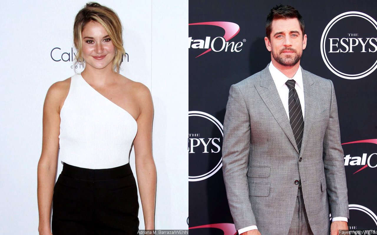 Shailene Woodley and Aaron Rodgers