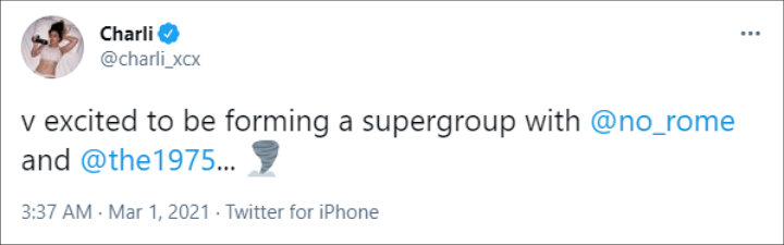 Charli XCX's Twitter Post 01