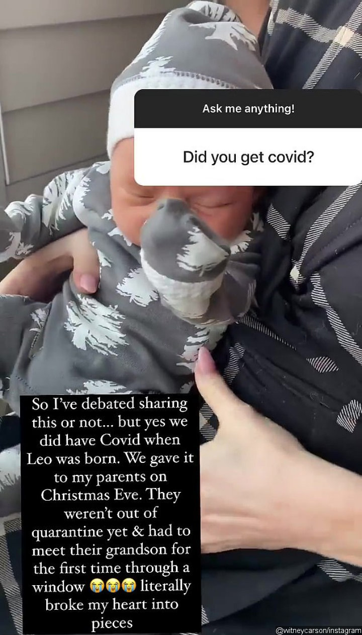 Witney Carson opened up about COVID-19