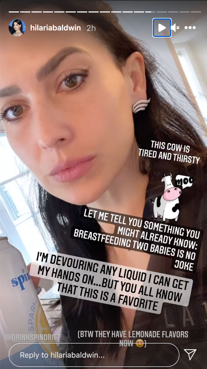 Hilaria Baldwin's IG Story