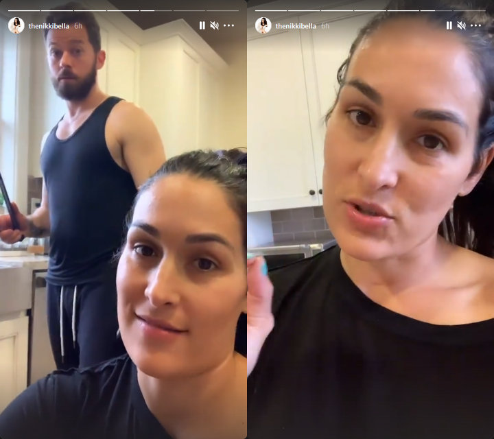 Nikki Bella on her Instagram Story shared her healthy lifestyle