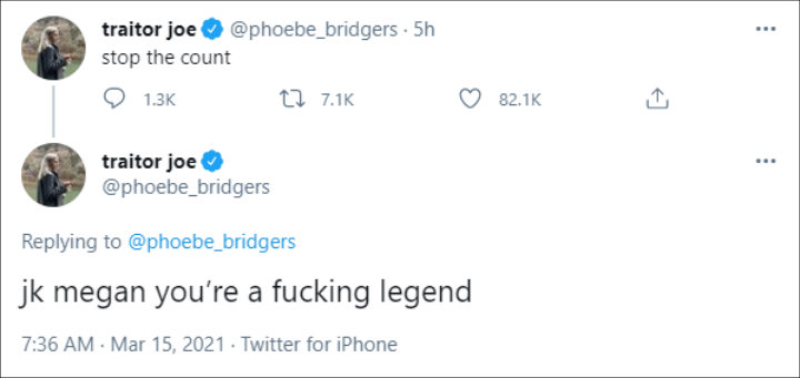 Phoebe Bridgers reacted to Megan Thee Stallion winning Best New Artist