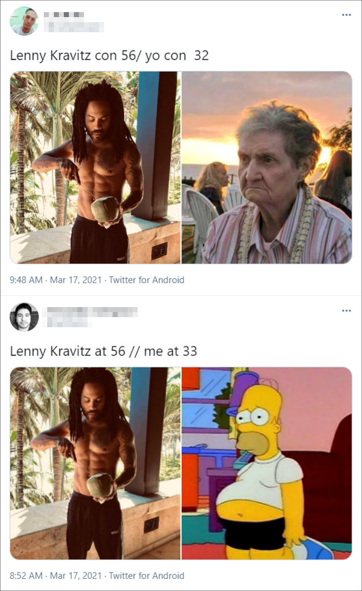Twitter Users React to Lenny Kravitz's Ripped Physique