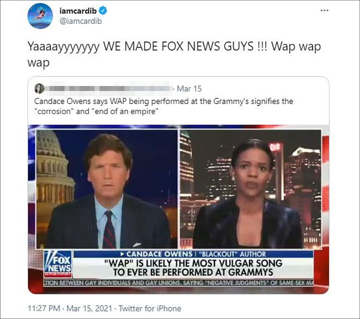 The rapper fired back