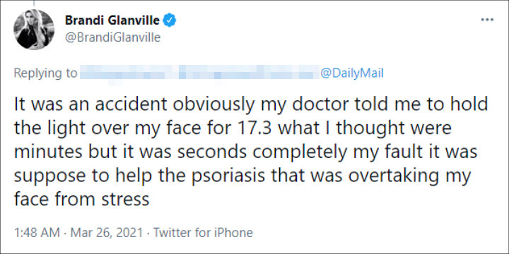 Brandi Glanville's Tweet