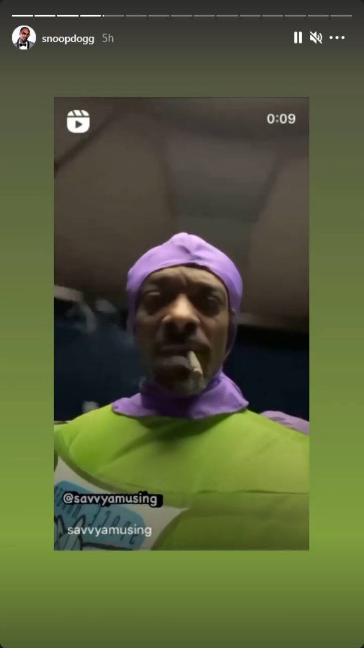 Snoop Dogg's Instagram story