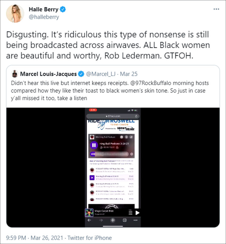Halle Berry's Tweet