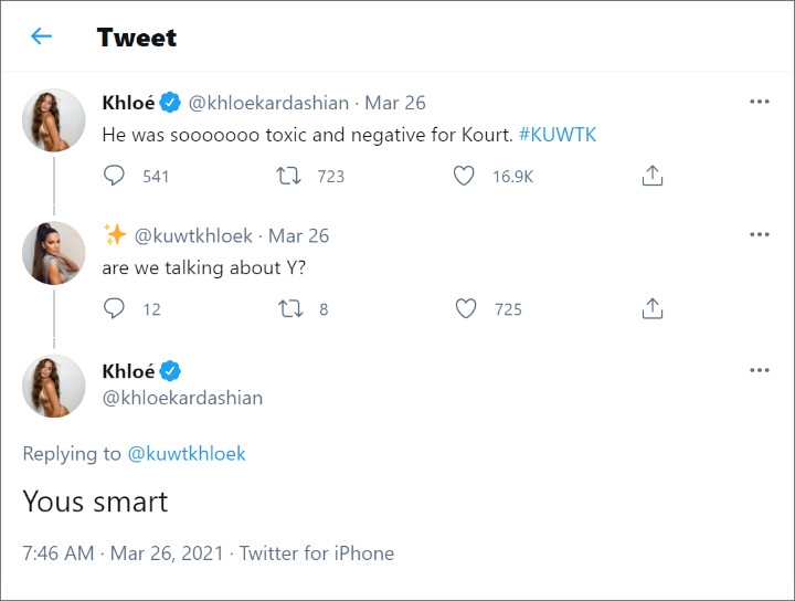 Khloe Kardashian's Tweets