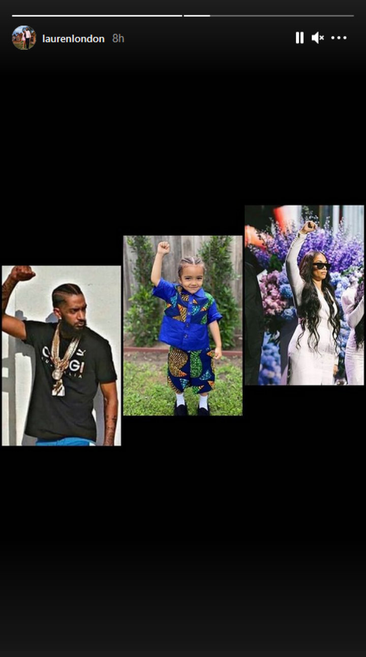 Lauren London via Instagram Story