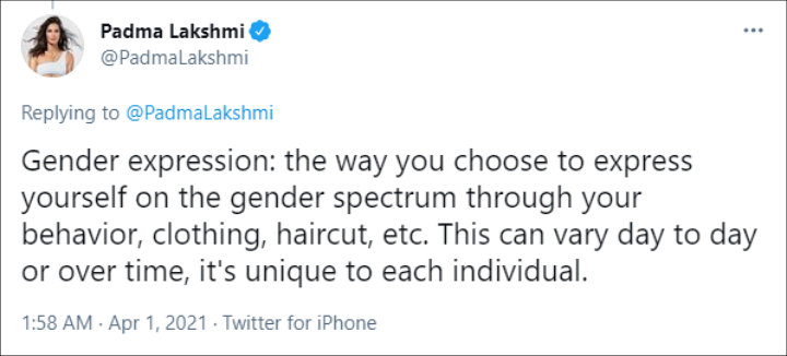 Padma Lakshmi's Twitter