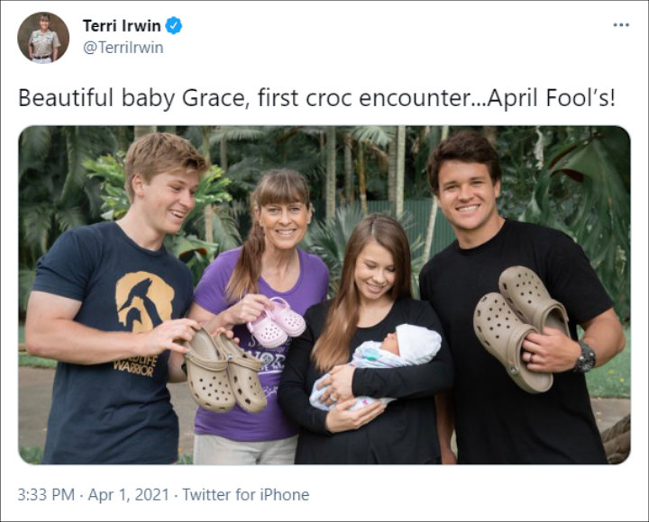 Terri Irwin's Tweet