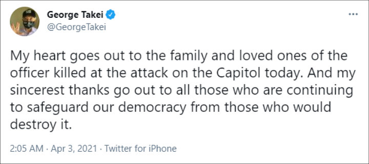 George Takei's Tweet