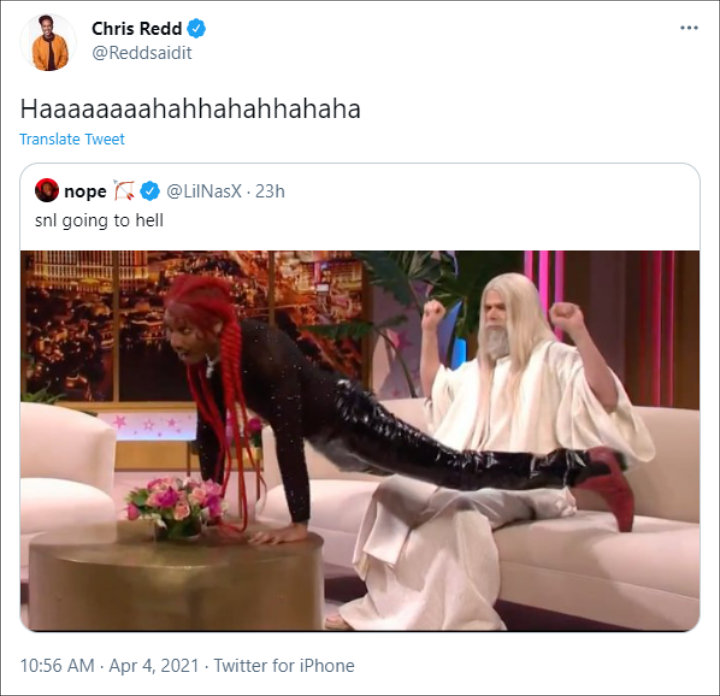 Chris Redd's Tweet