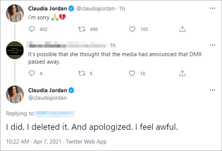 Claudia Jordan's Tweets