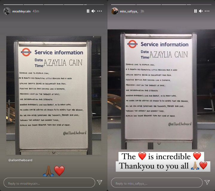 Ashley Cain and his girlfriend Safiyya Vorajee via Instagram Story