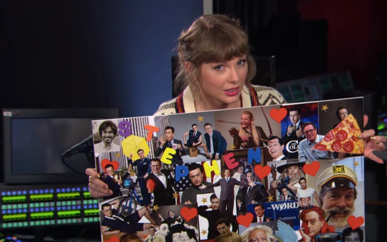 Taylor Swift Plays Coy About 'Hey Stephen' Inspiration in Late-Night Sketch