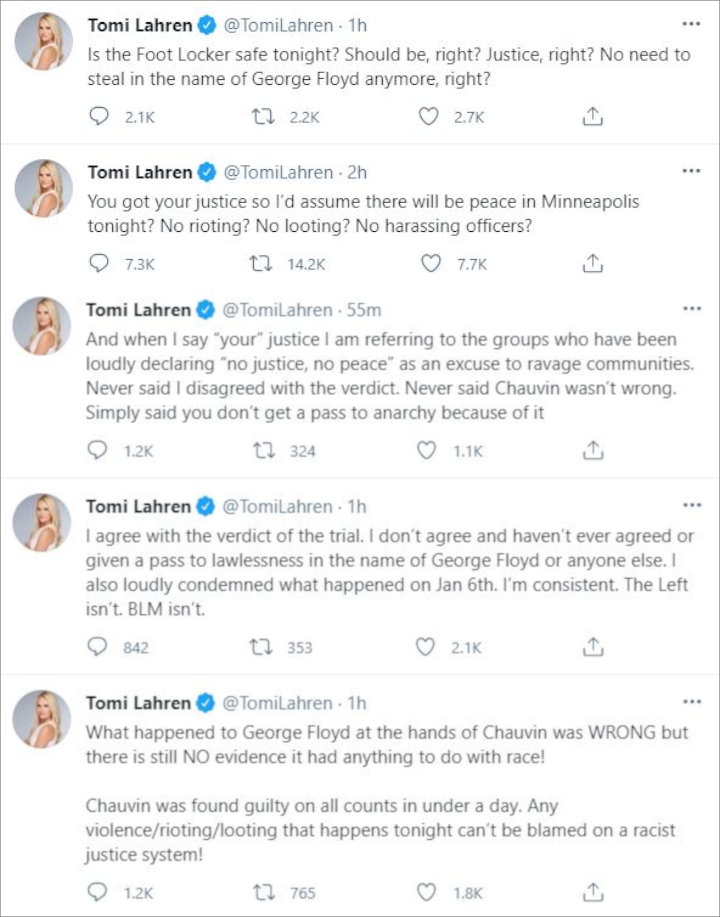 Tomi Lahren's Tweets