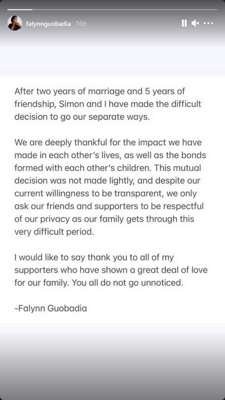 Falynn Guobadia's IG Story