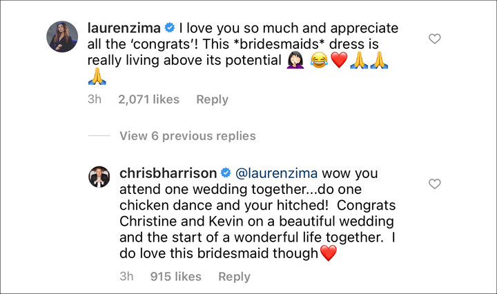 Chris and Lauern via Instagram