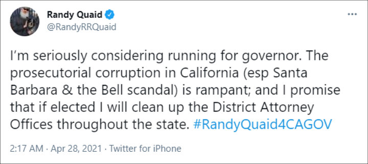 Randy Quaid via Twitter