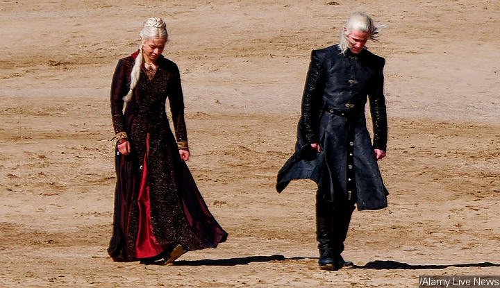 Matt Smith and Emma D'Arcy play Prince Daemon and Rhaenyra Targaryen respectively