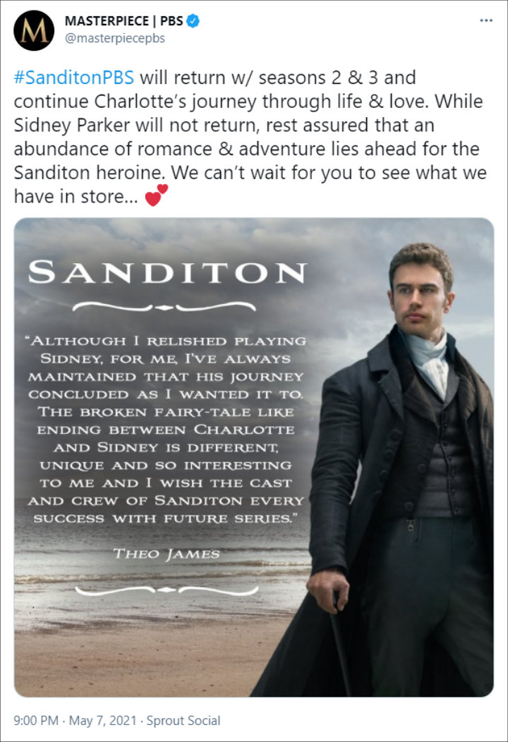 Masterpiece PBS' Twitter Post